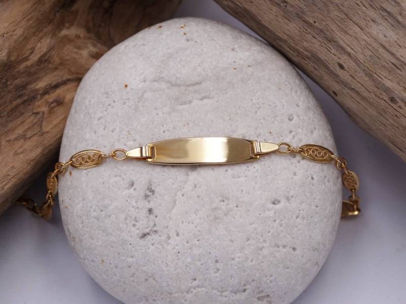 Gourmette bébé en or 18 carats, 2.85grs