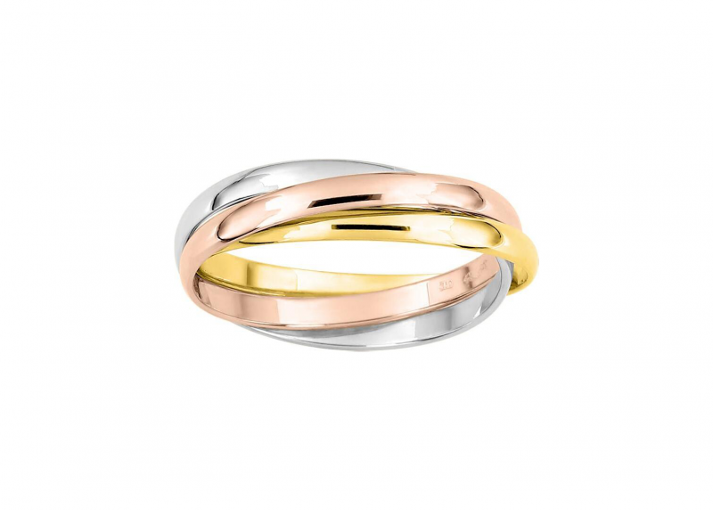 Alliance trois or 18 karats 2mm