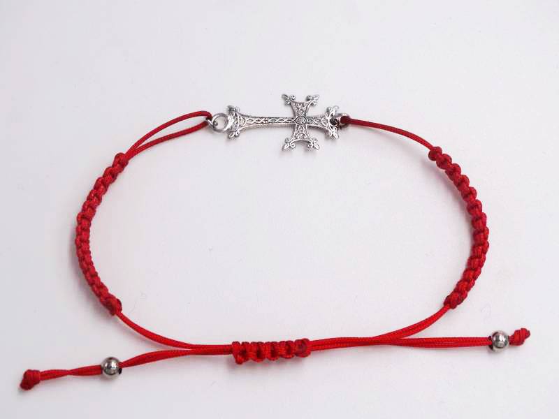 Bracelet Perle Nacrée Cordon Rouge pour Homme et Femme - Mahana