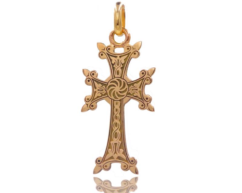 Croix arménienne grand modèle or 18 carats 