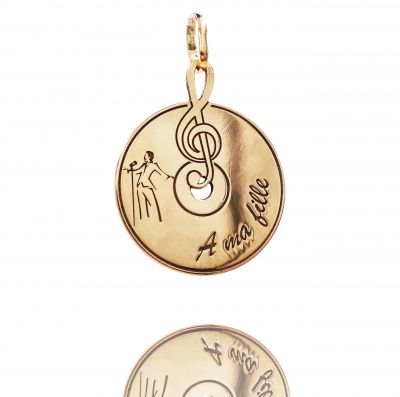 Médaille Aznavour, or 18K 