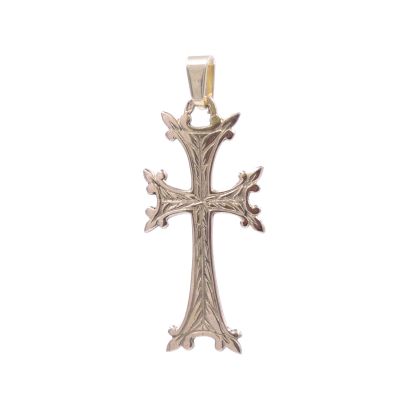 croix arménien or rose 